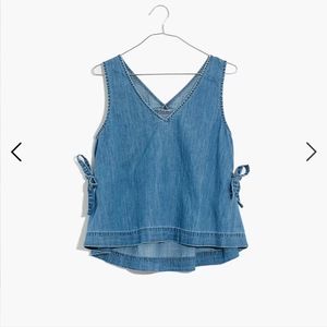 Madewell Denim Side Tie Tank